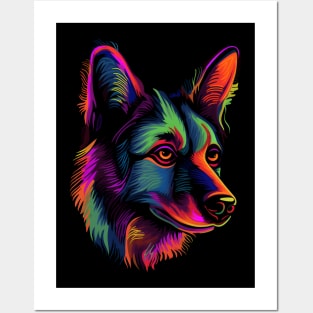 Neon Doggo #2 Posters and Art